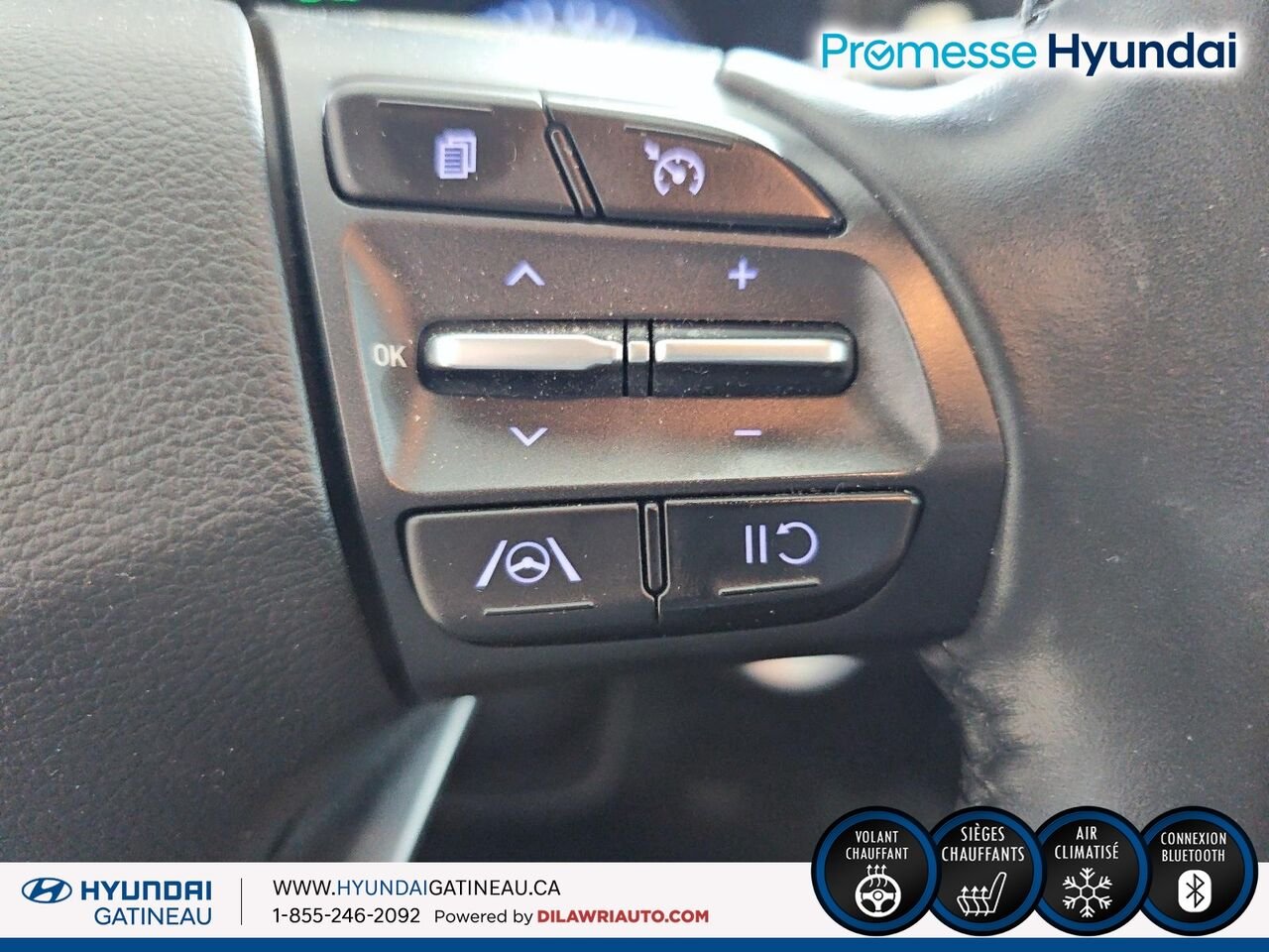 Hyundai Kona 2.0L Preferred TA*** sieges chauffants , volant chauffants, bas millage*** 2023 Noir Ottawa & Gatineau - photo #12