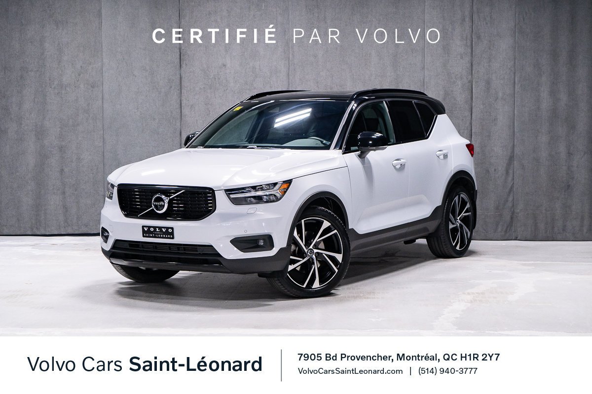 Volvo XC40 T5 R-DESIGN CLIMAT ADVANCED HARMAN KARDON 2022 Argent Montréal - photo #0