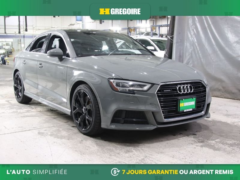 Audi A3 PROGRESSIV AWD AUTO A/C MAGS CUIR TOIT CAM RECUL B 2020 Gris