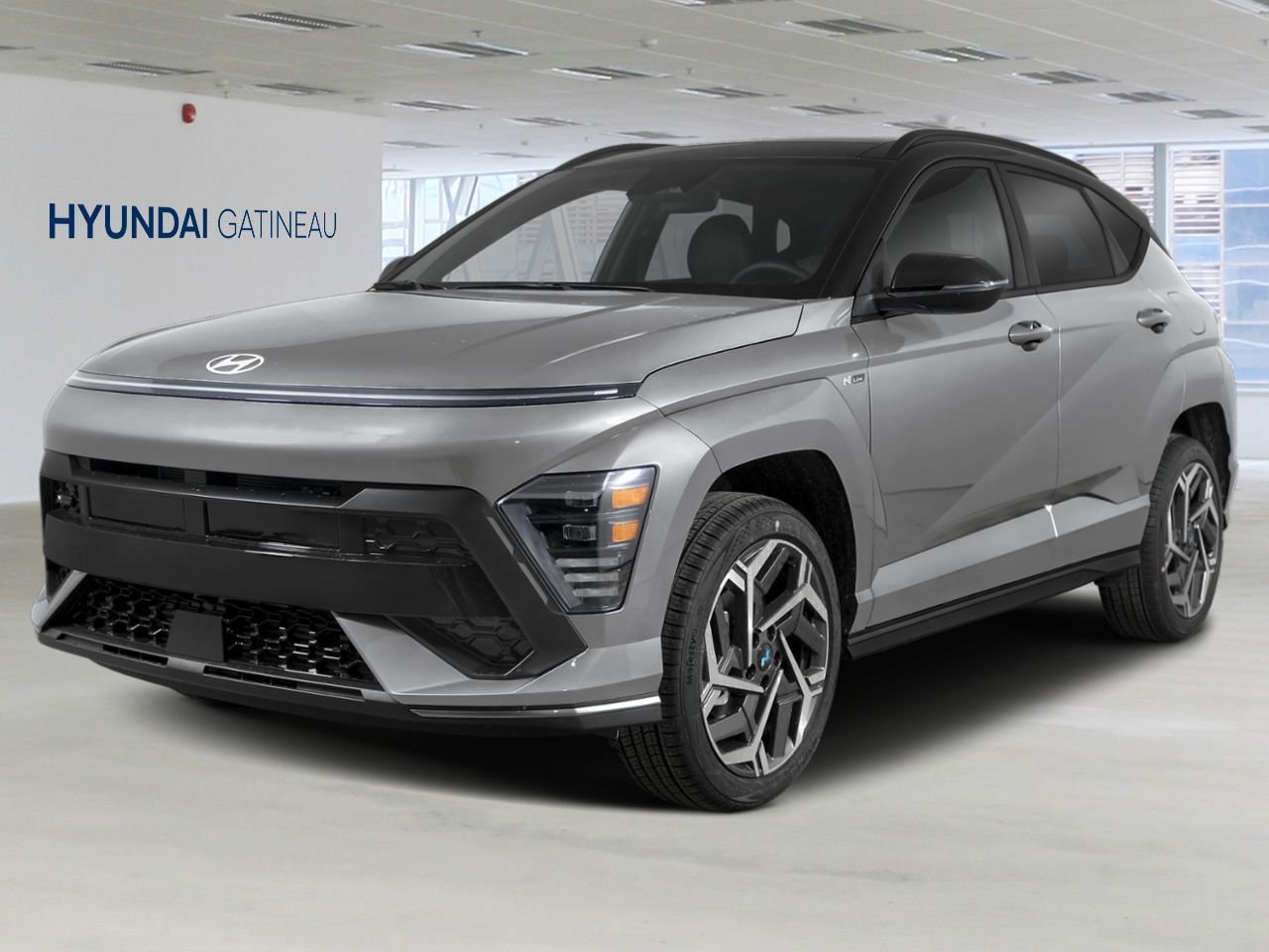 Hyundai Kona 2026 Gris cybernétique avec toit Noir abyssal Gatineau - photo #0
