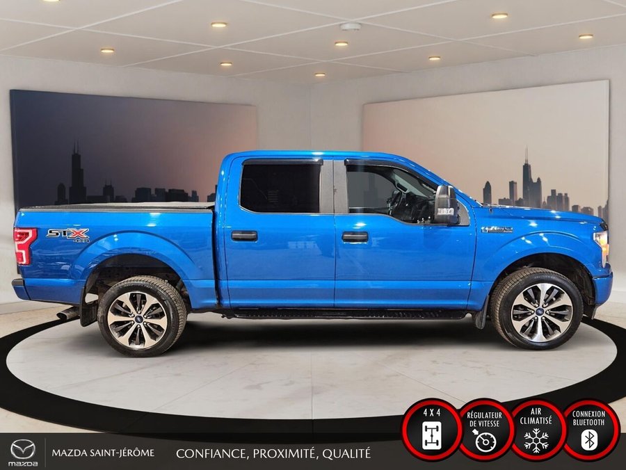 Ford F-150 XL SPORT | JAMAIS ACCIDENTÉ | 2.7L ECOBOOST | 4X4 | SUPERCREW | ENSEMBLE REMORQUAGE 2019 Bleu