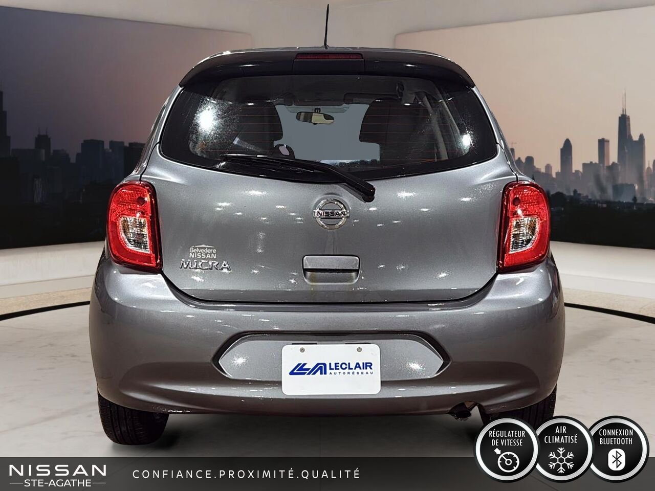 2018 Nissan Micra S | JAMAIS ACCIDENTÉ | BOÎTE AUTOMATIQUE | HAYON | ÉCONOMIQUE EN CARBURANT Grey Saint-Jérôme - photo #3