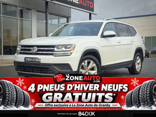 Volkswagen Atlas V6 7 passagers + Très fiable! 2019 Blanc