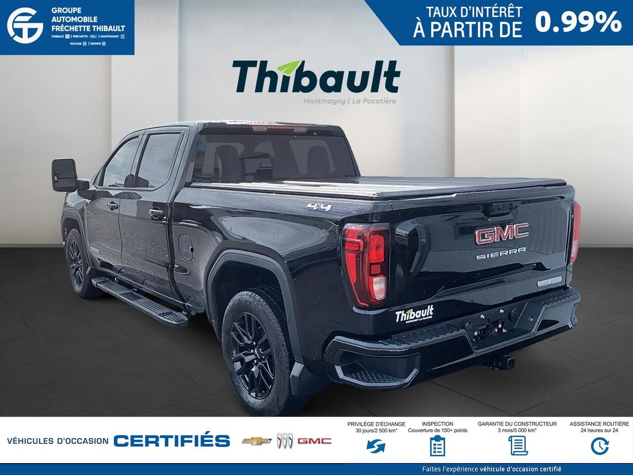 GMC SIERRA K15 Elevation cabine multiplace 4RM 157 po 2026 Noir Montmagny - photo #3