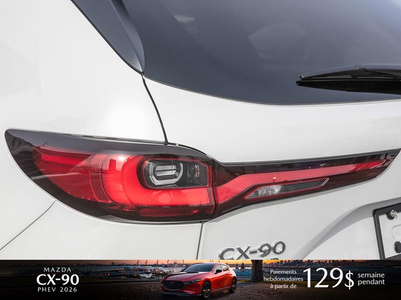 Mazda CX-90 hybride rechargeable JM3KKDHA3T1388919 2026 Blanc rhodium métallisé Mirabel - photo #8