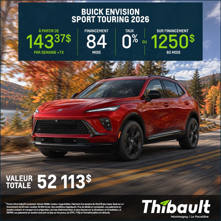 Thibault gm montmagny promo octobre buick envision 2026 1