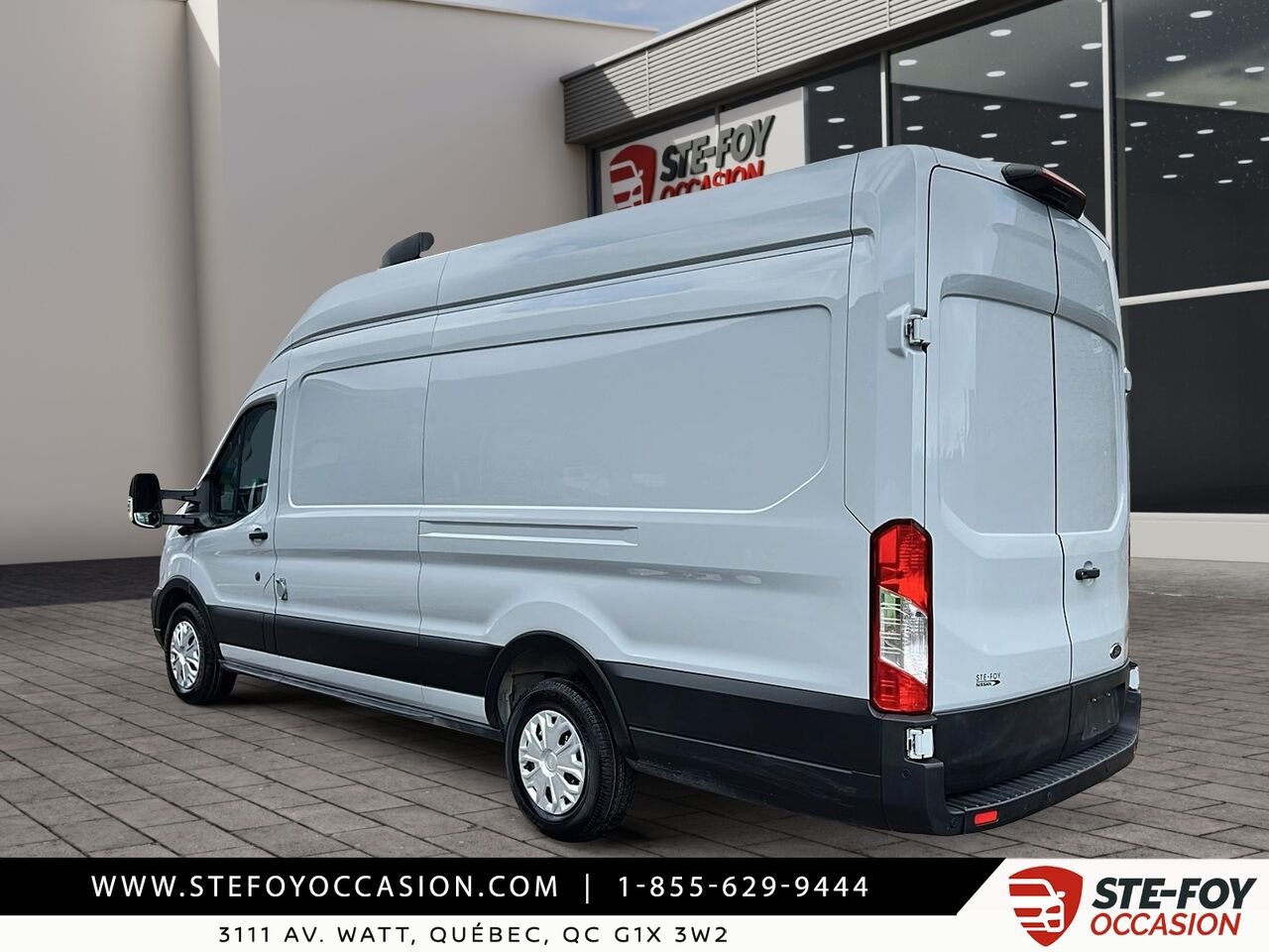 2022 Ford E-Transit Toit surélevé White Québec - photo #3
