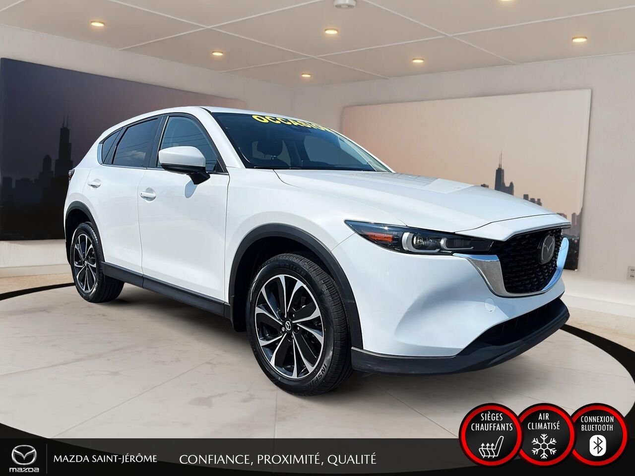 Mazda CX-5 GS LUXURY | TOIT OUVRANT | AWD | CUIR | 2023 Blanc Saint-Jérôme - photo #3