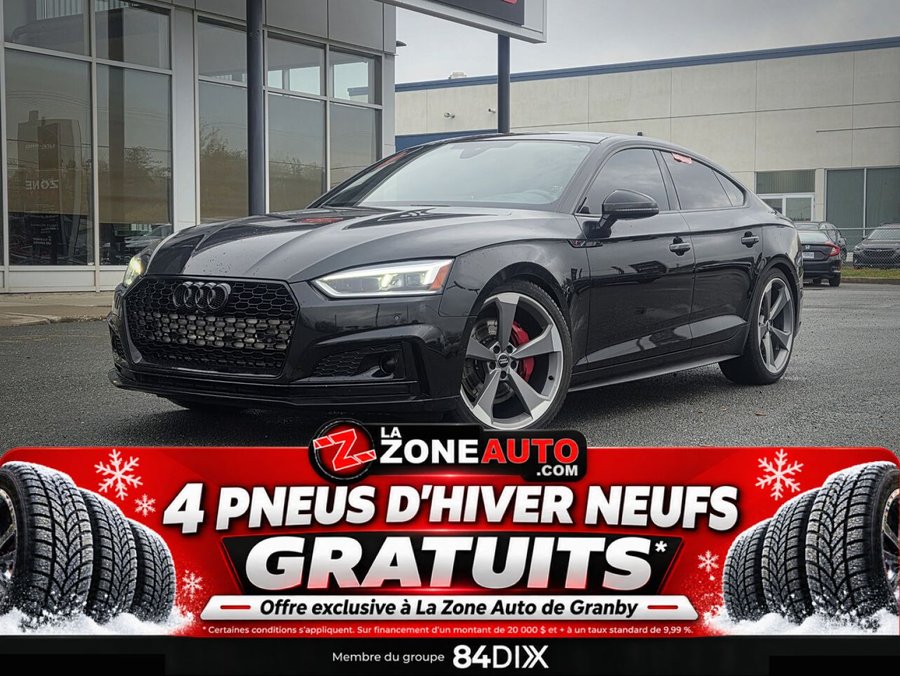Audi S5 Sportback Technik Black Optic + 349HP 2019 Noir
