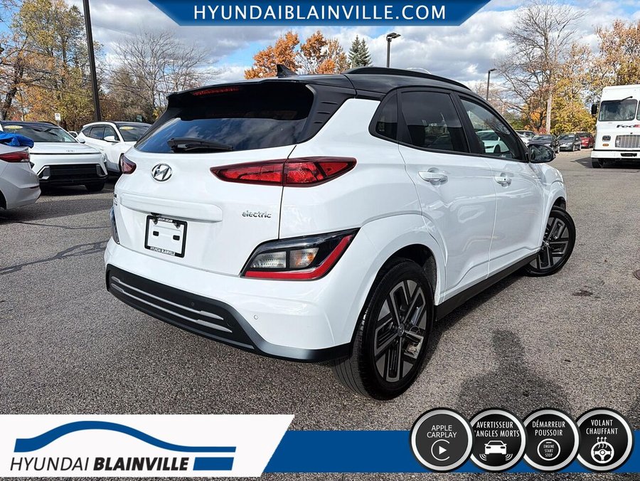 2023 Hyundai Kona Electric Preferred TA avec toit bicolore White