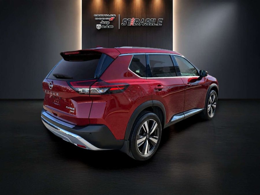 2023 Nissan Rogue PLATINUM AWD, CUIR NAPPA, TOIT PANO, 20174 KM!!!! Red