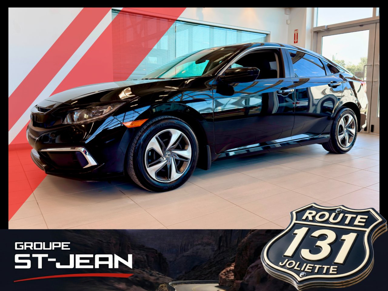 2019 Honda Civic Sedan Black Notre-Dame-des-Prairies - photo #0