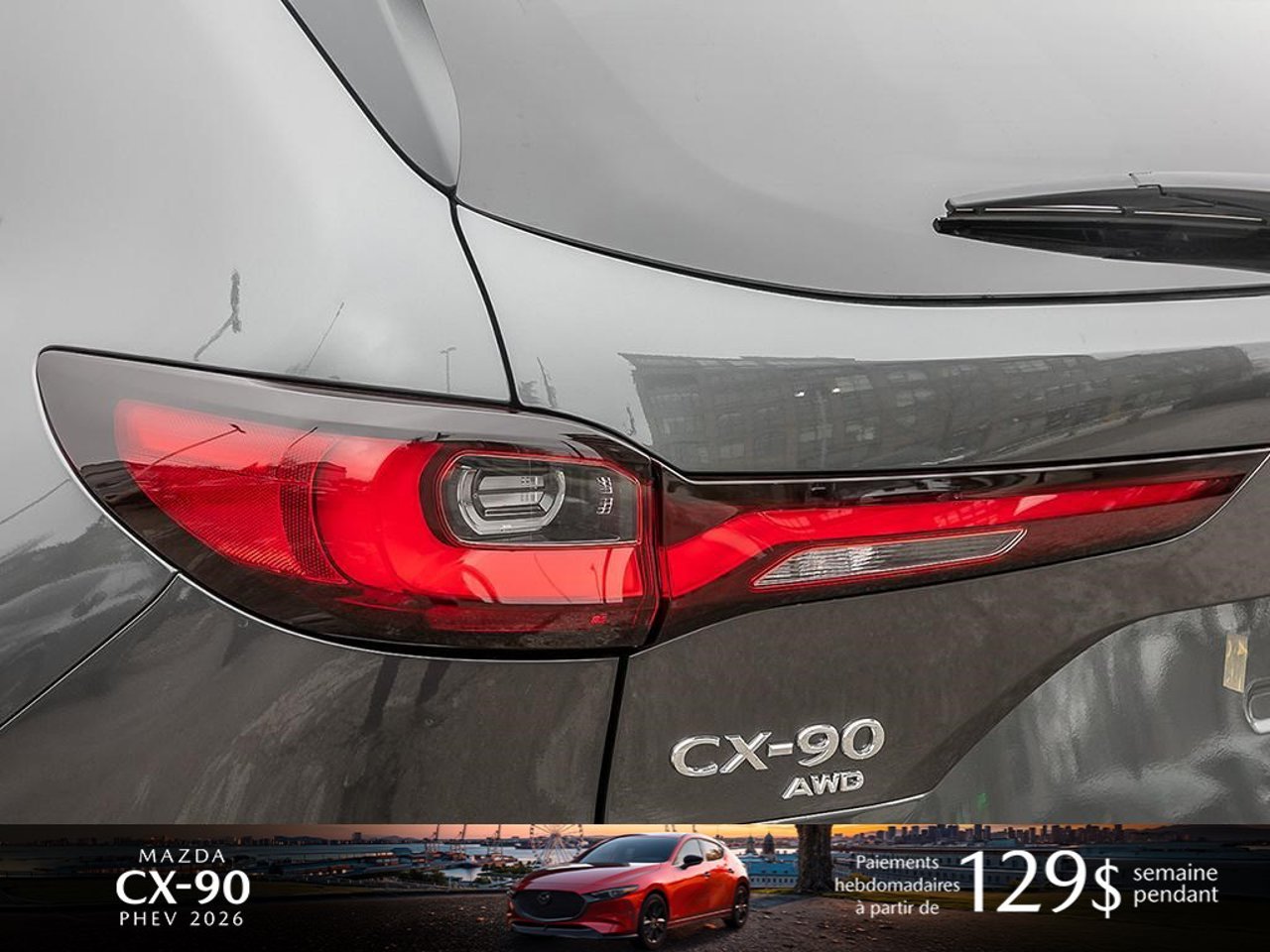 Mazda CX-90 hybride rechargeable JM3KKCHA5T1408937 2026 Gris mécanique métallisé Mirabel - photo #10