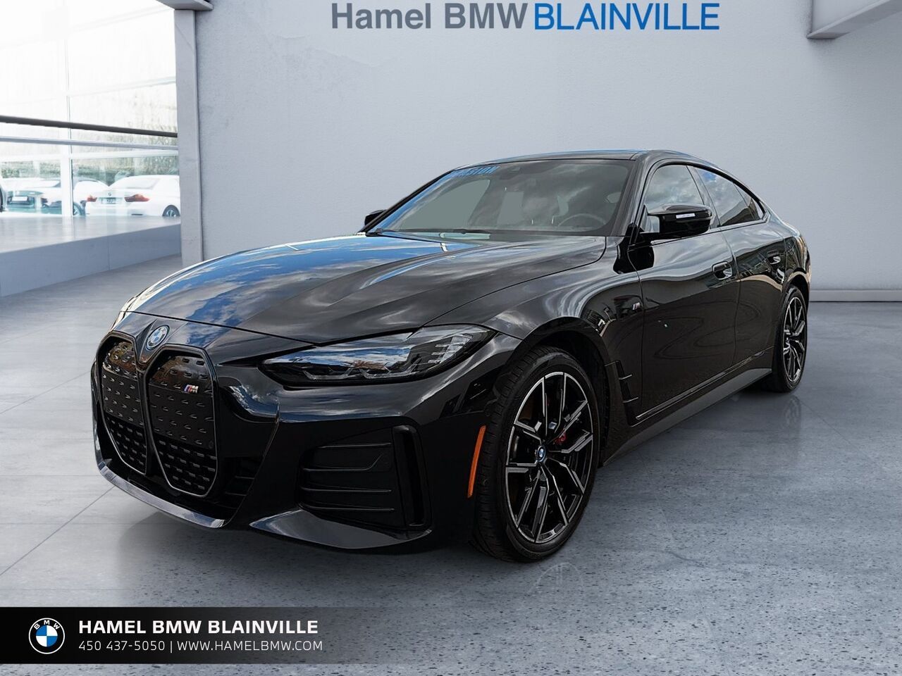 Black 2024 BMW i4 Sedan All-Wheel Drive Automatic