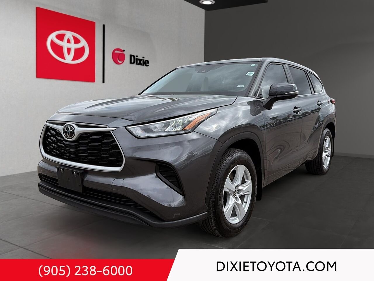2023 Toyota Highlander LE AWD / CLEAN CARFAX / HEATED SEATS / TOYOTA SAFETY SENSE / CARPLAY AND ANDROID AUTO Magnetic Grey Metallic Mississauga - photo #0
