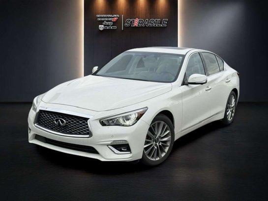 INFINITI Q50 LUXE AWD, CUIR, TOIT OUVRANT, AUDIO BOSE 2024 Blanc