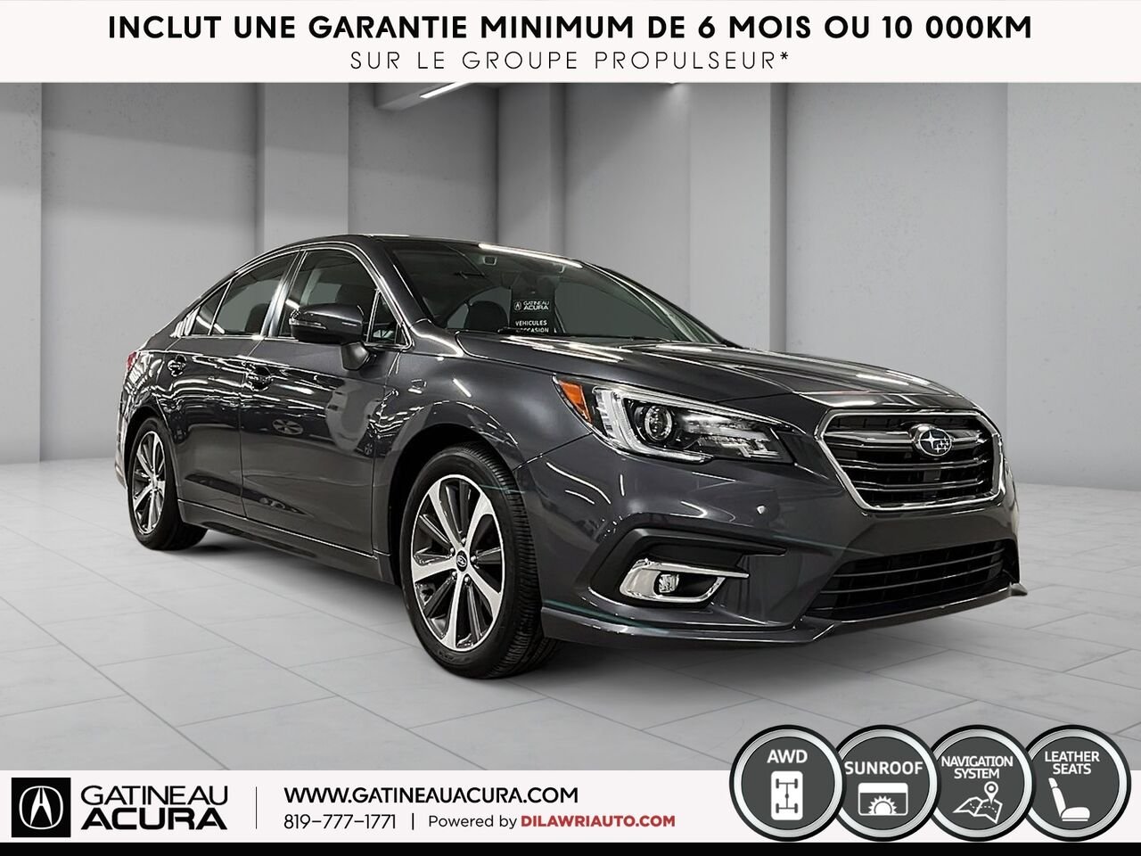 2019 Subaru Legacy 2.5i Limited AWD Grey Gatineau - photo #13