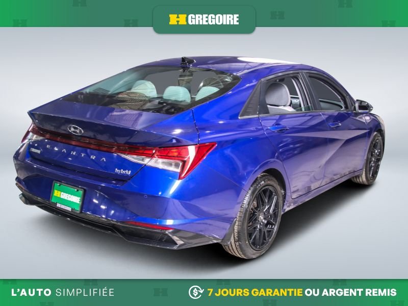 Hyundai Elantra 729100 | LUXURY HYBRIDE AUTO A/C CUIR TOIT NAV CAM RECULE 2023 Bleu Laval - photo #7