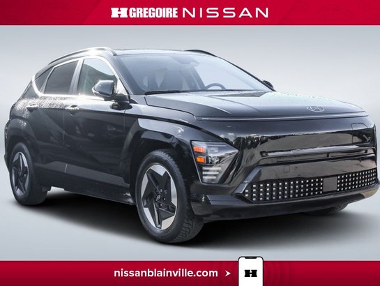2024 Hyundai Kona Ultimate 100% electric 420 km autonomie Black
