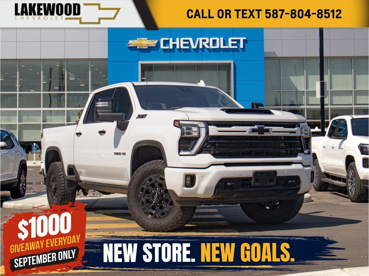 2024 Chevrolet Silverado 3500HD 4WD Crew Cab 159 LTZ White Sherwood Park - photo #0