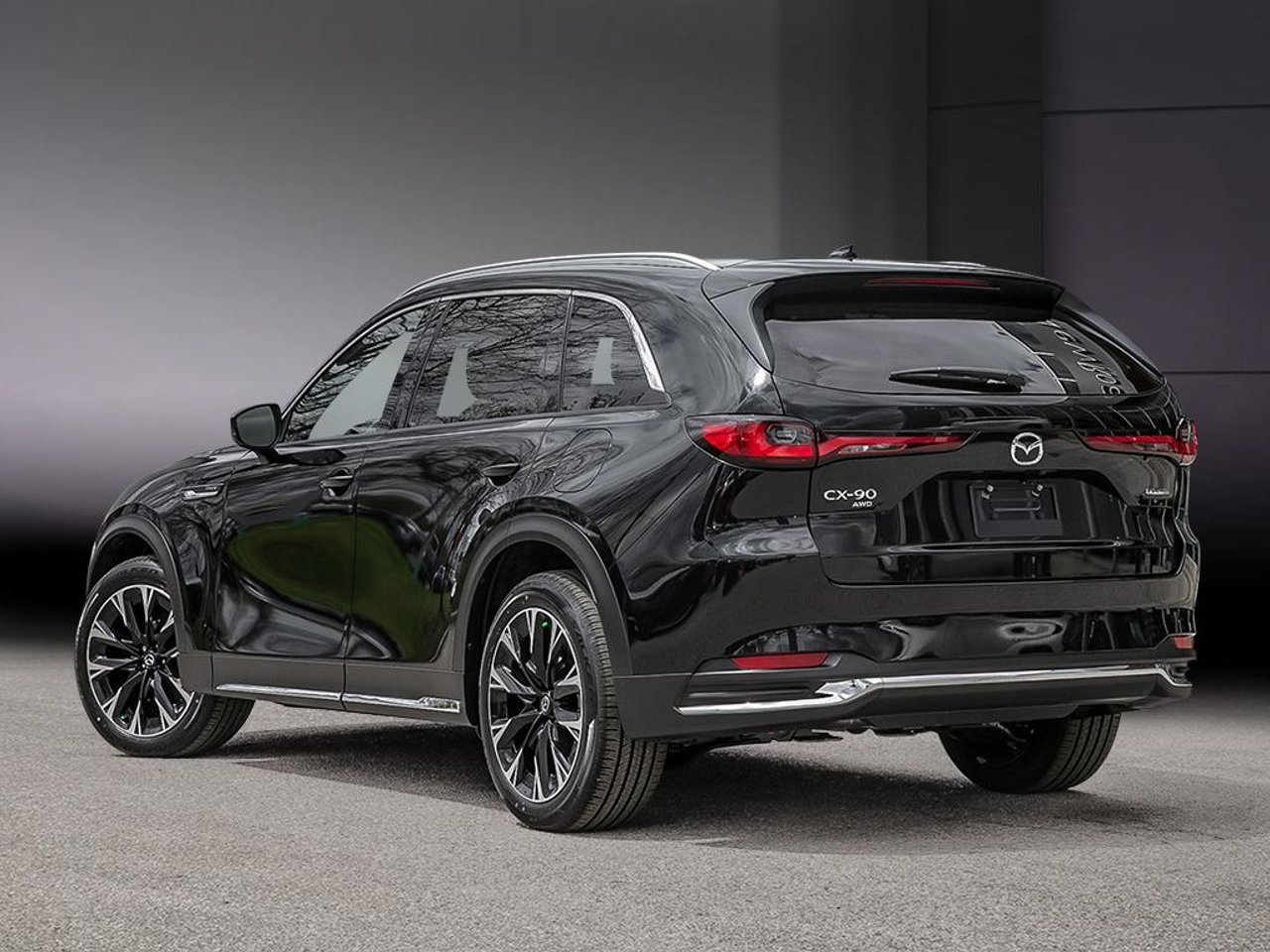 2026 Mazda CX-90 PHEV JM3KKDHA9T1391811 Jet Black Mica Mirabel - photo #3