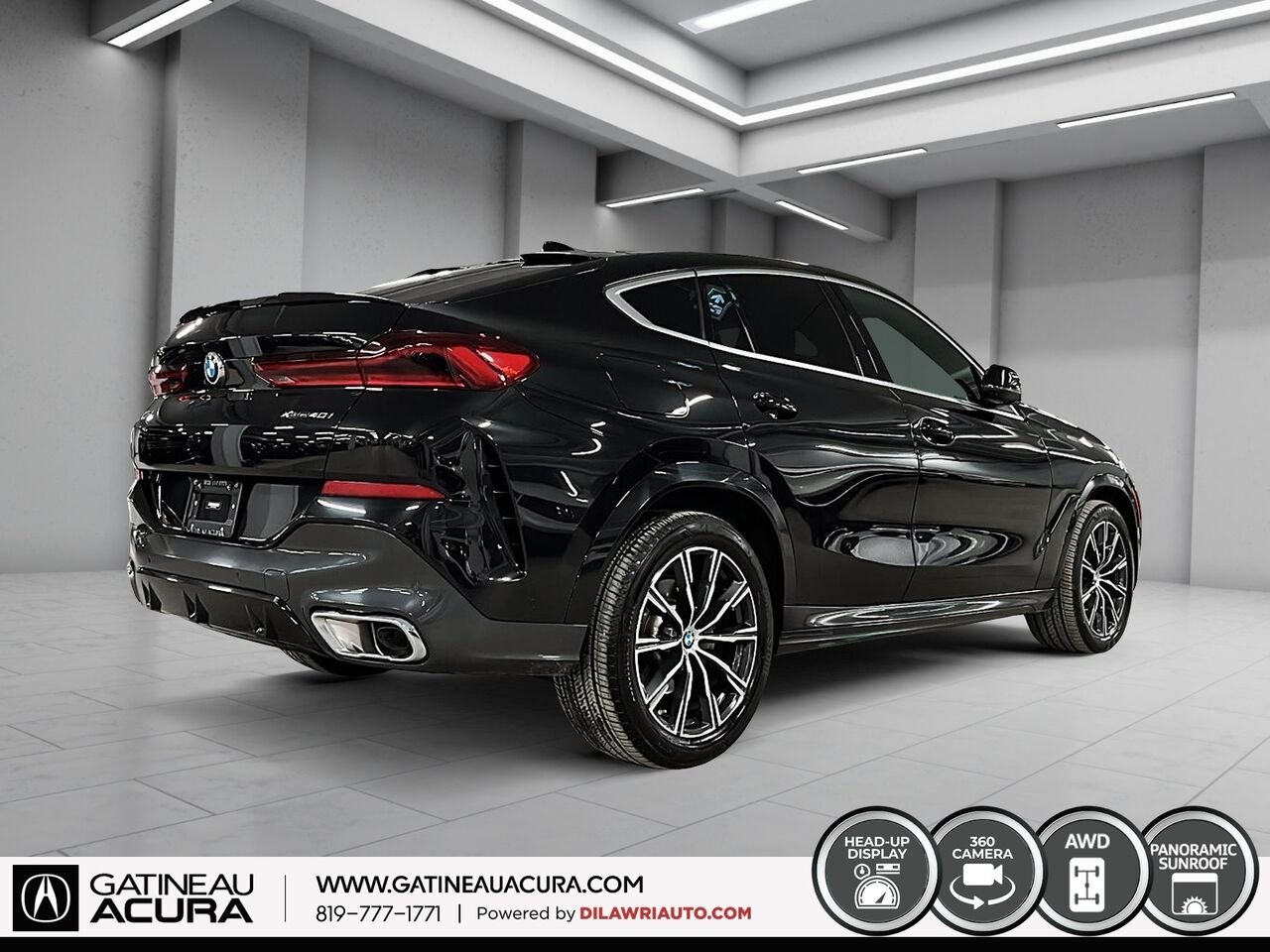 BMW X6 xDrive 40i coupé 2023 Noir Gatineau - photo #15