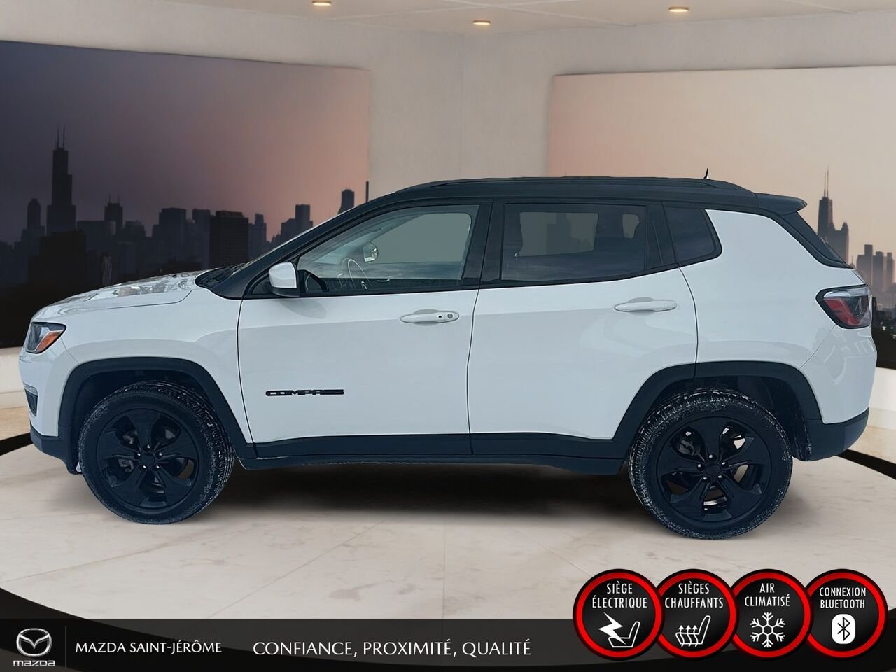 2021 Jeep Compass White Sainte-Agathe-des-Monts - photo #11