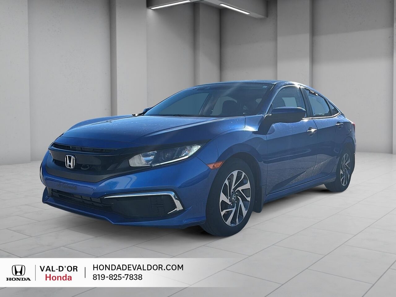 Honda Civic Berline EX TOIT OUVRANT BAS KM 2020 Bleu Val-d'Or - photo #0