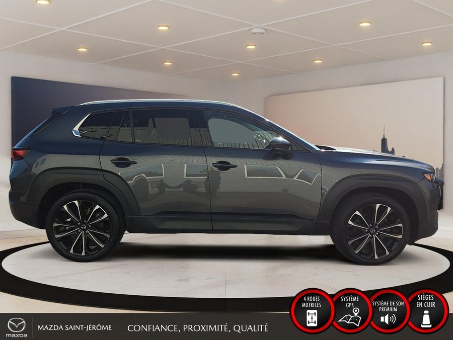 Mazda CX-50 GT TURBO | 1 PROPRIÉTAIRE | JAMAIS ACCIDENTÉ | AWD | CUIR | TOIT OUVRANT PANORAMIQUE 2024 Gris
