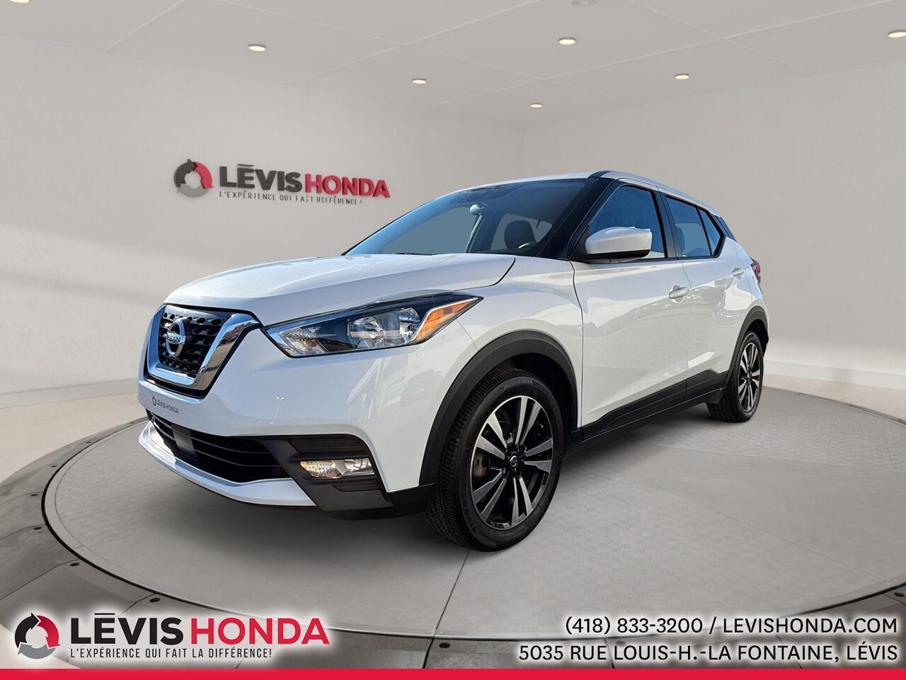 White 2020 Nissan Kicks SUV / Crossover Front-Wheel Drive Continuously Variable Transmission