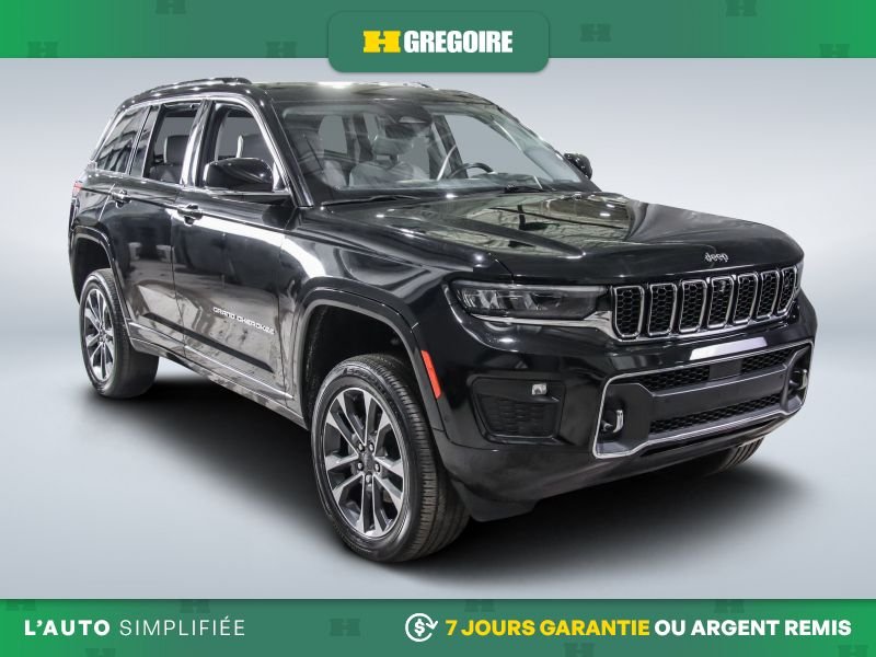 Jeep Grand Cherokee Overland AWD AUTO A/C MAGS CUIR TOIT NAV CAM RECUL 2023 Noir