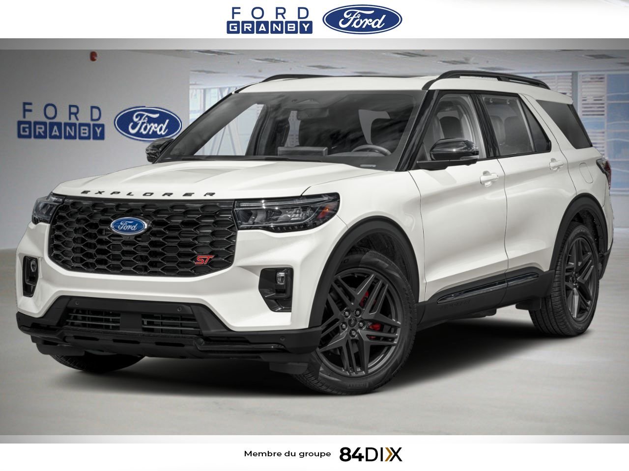 2026 Ford Explorer Star White Metallic Tri-Coat Granby - photo #0