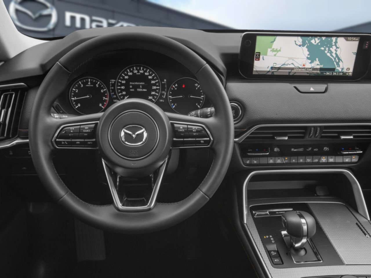 2026 Mazda CX-90 hybride léger GT TI, HYBRIDE, 5 PLACE CAPITAINES Black Val-David - photo #3