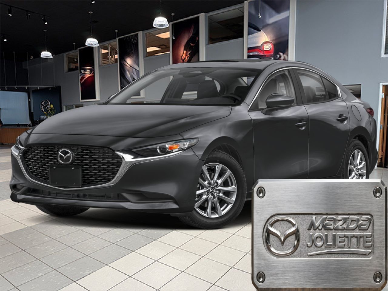 2026 MAZDA Mazda3 Machine Grey Metallic Notre-Dame-des-Prairies - photo #0