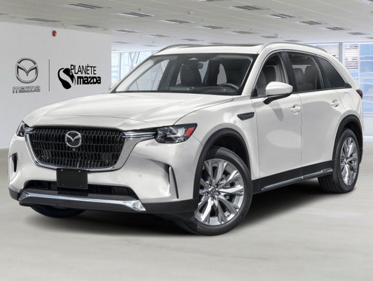 Mazda CX-90 hybride léger GT 2026 Blanc rhodium métallisé