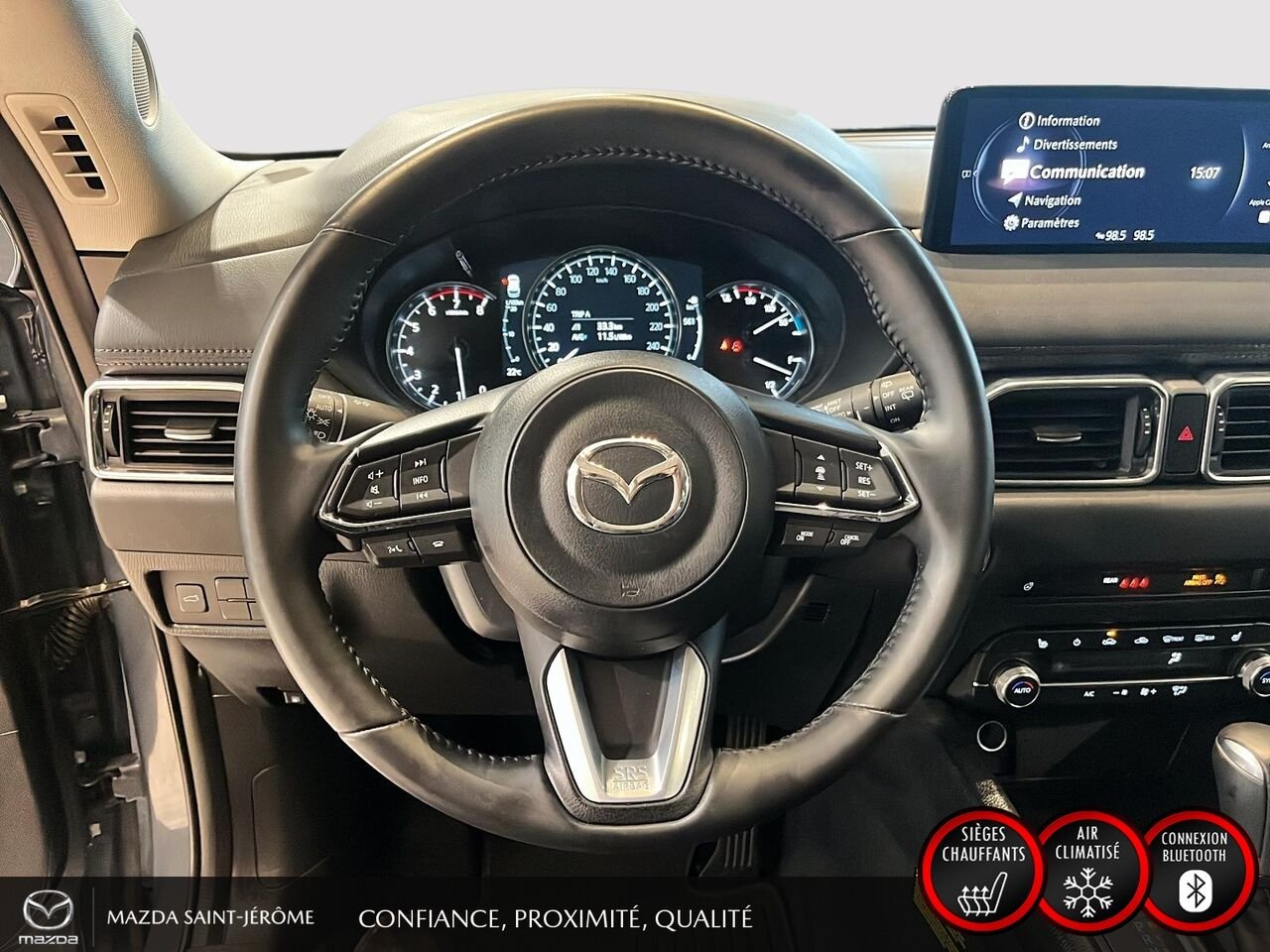 Mazda CX-5 GS | AWD | SIMILICUIR SPORT | VOLANT CHAUFFANT | HAYON ÉLECTRIQUE 2025 Gris Saint-Jérôme - photo #13