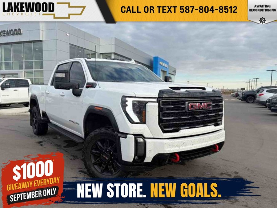 2024 GMC Sierra 2500HD AT4 Plus 6.6L Duramax | Power Sunroof White