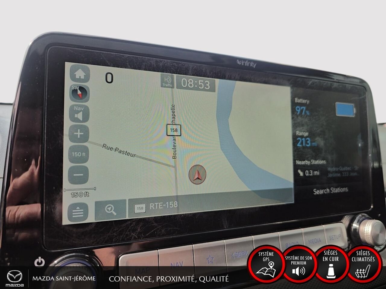 2021 Hyundai Kona Electric White Ste-Agathe des Monts - photo #20