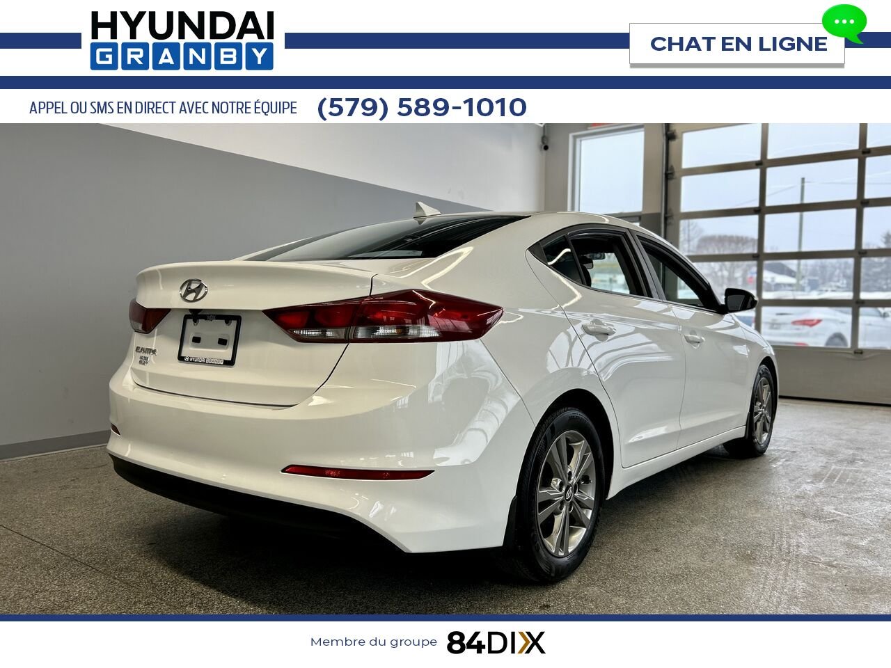 Hyundai Elantra 2018 Blanc Granby - photo #6