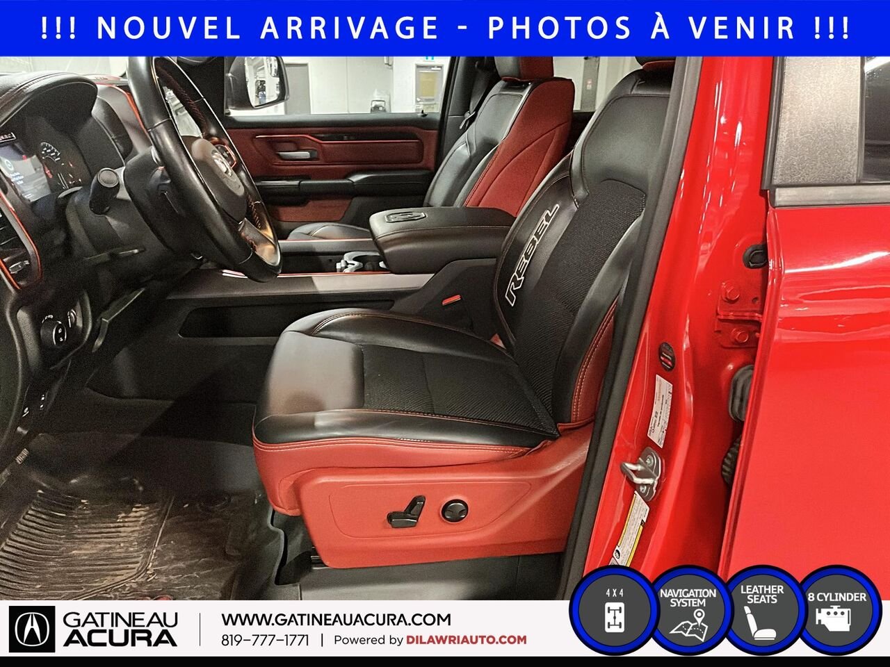 Ram 1500 Rebel Crewcab 4x4 2022 Rouge Gatineau - photo #9