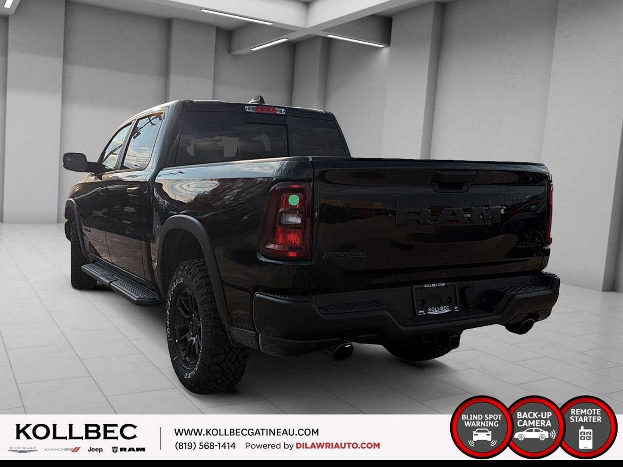 2026 RAM 1500 Rebel cabine d'équipe 4x4 caisse de 5 pi 7 po Diamond Black Crystal Pearl Ottawa & Gatineau - photo #8