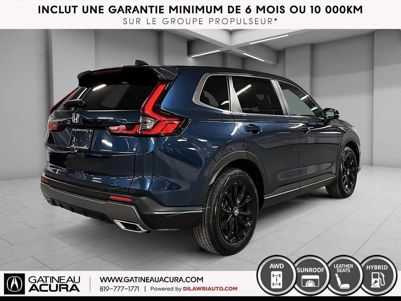 Honda CR-V hybride EX-L Traction Intégrale 2024 Bleu Gatineau - photo #16