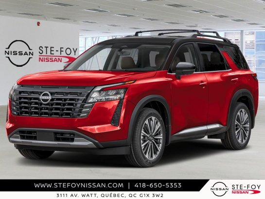 NISSAN Pathfinder Platinum 4 RM 2026 Teinte braise écarlate/Noir intense
