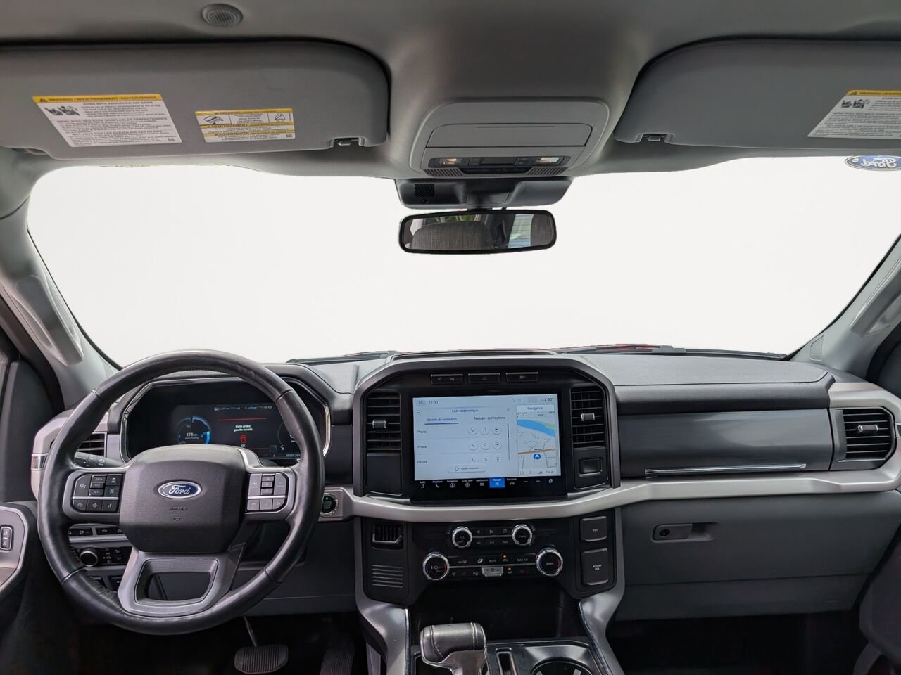 Ford F-150 Lightning XLT/SIÈGES CHAUFFANT/VOLANT CHAUFFANT/AC BIZONE/BLUETOOTH/CAMÉRA DE RECUL 2023 Noir Sherbrooke - photo #18