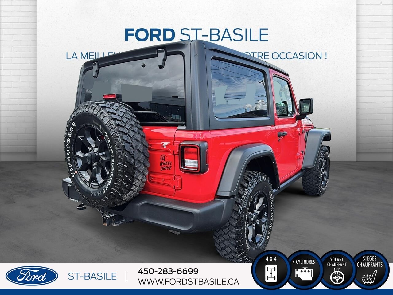 2021 JEEP WRANGLER Red Saint-Basile-le-Grand - photo #8