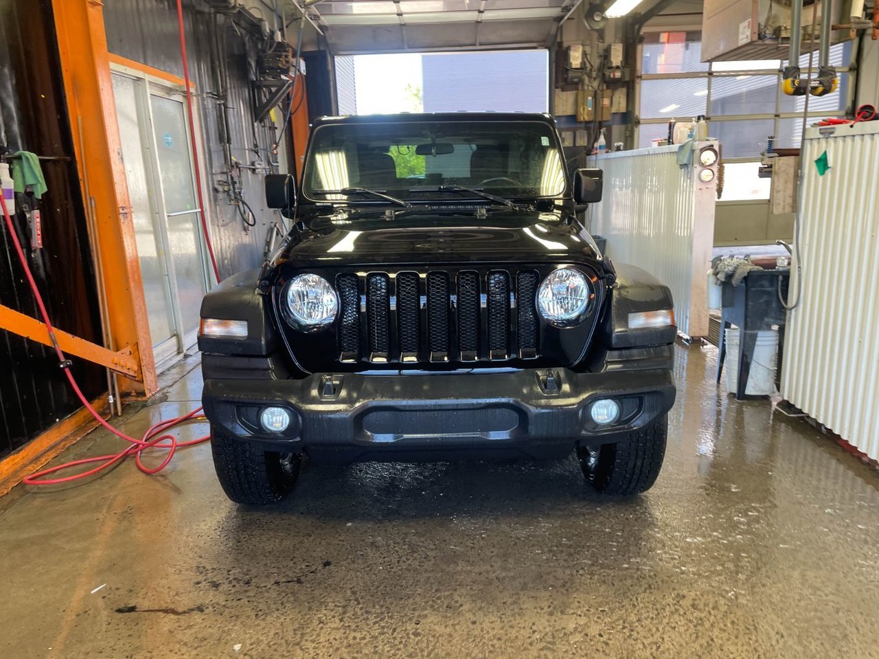 2022 Jeep Wrangler SPORT S 4X4 V6 *TOIT DUR* CARPLAY ALPINE *BAS KM* Black Saint-Jérôme - photo #3