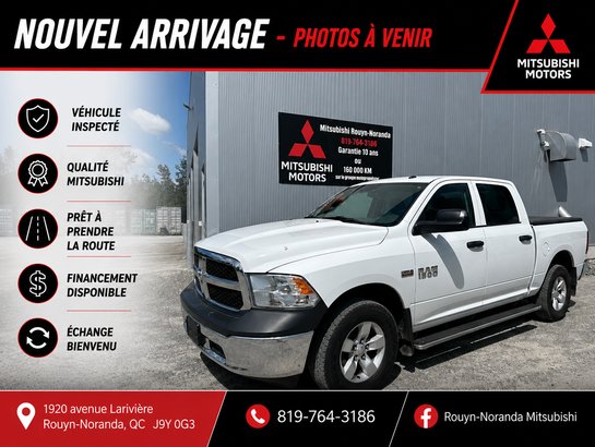 2017 Ram 1500 Cabine multiplaces 4RM, 140,5 po ST White