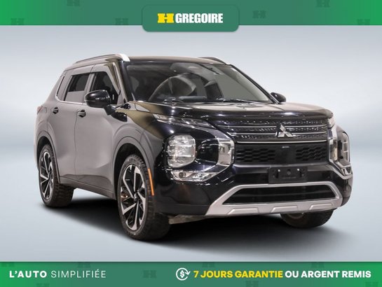 Mitsubishi Outlander LE Premium AWD AUTO AC CUIR TOIT NAV MAGS CAM RECU 2022 Noir