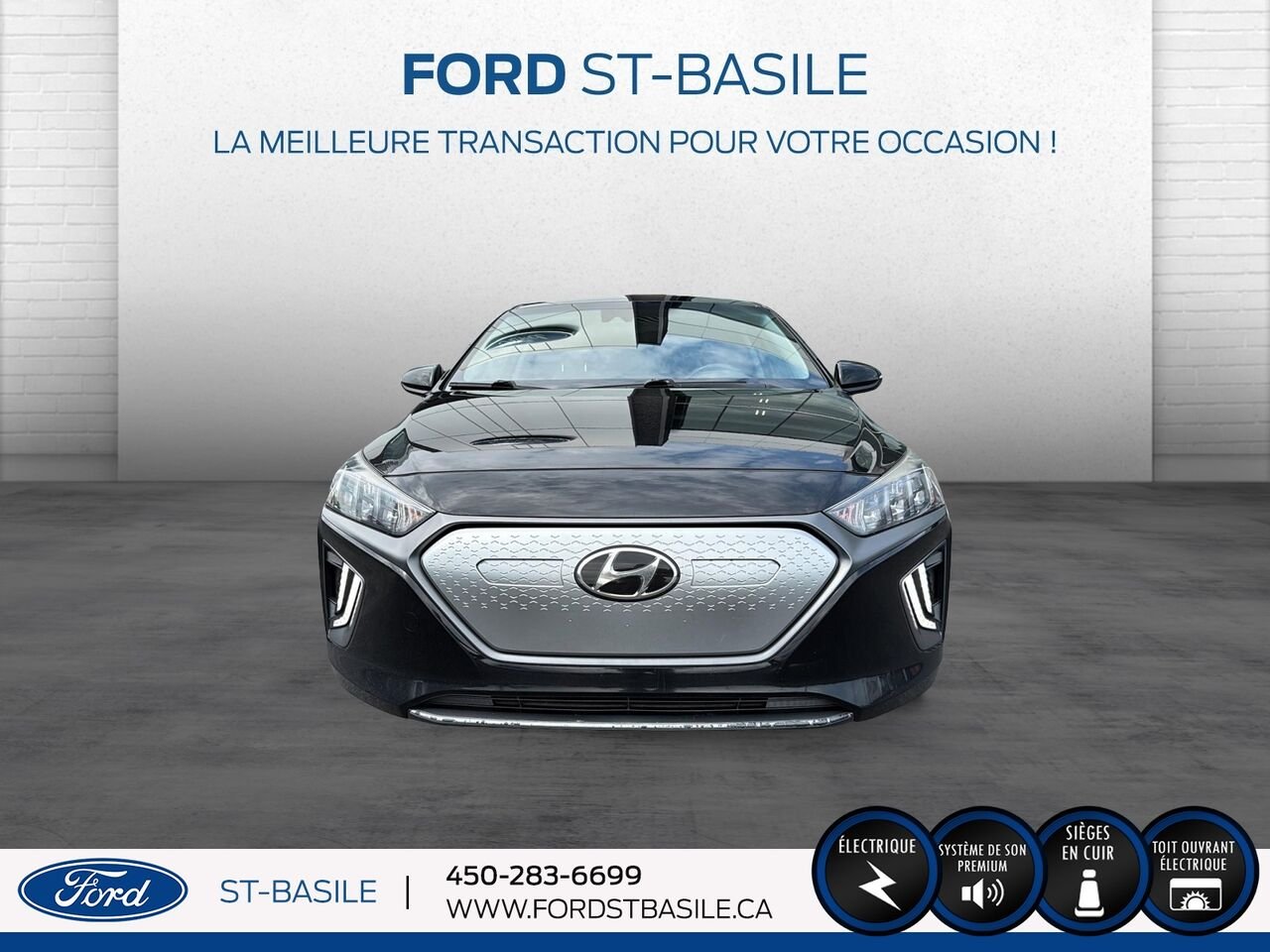 HYUNDAI Ioniq électrique 2020 Noir Saint-Basile-le-Grand - photo #11