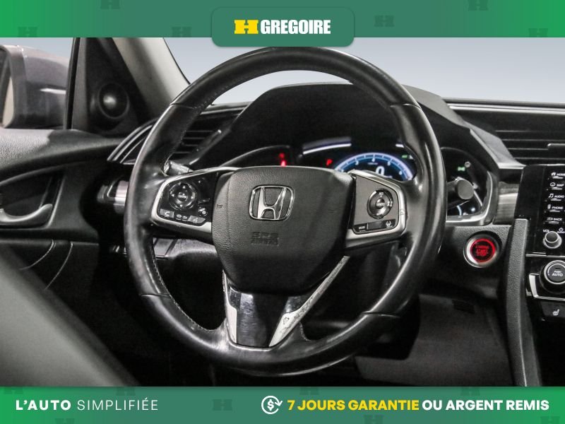 Honda Civic 820731 | Touring AUTO AC CUIR TOIT NAV MAGS CAM RECUL BLEUT 2019 Gris Laval - photo #19